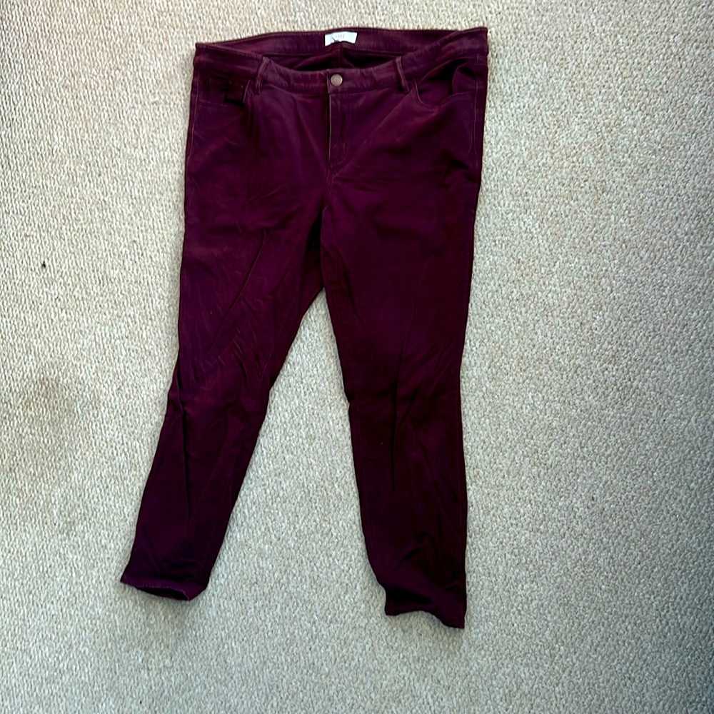 Maroon Loft “jeggings”